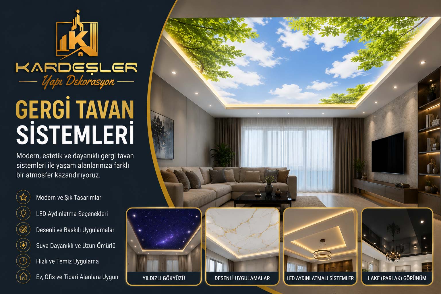 Gergi Tavan Sistemleri